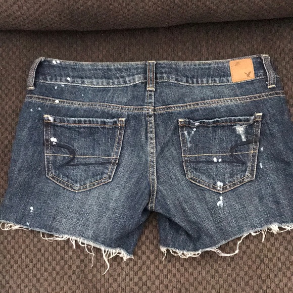 American Eagle Ripped and Spotted Jean Shorts - Picture 3 of 3